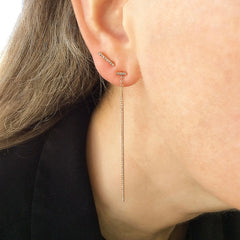 ear stack with a bar motif