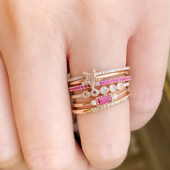 star stackable band with other liven  rings