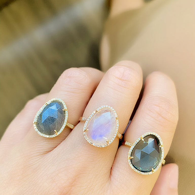 Celestial Moonstone Ring – Boho Magic Jewelry