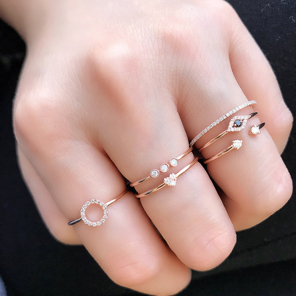 Thin Stacking Chain Band Ring for women (Free shipping)